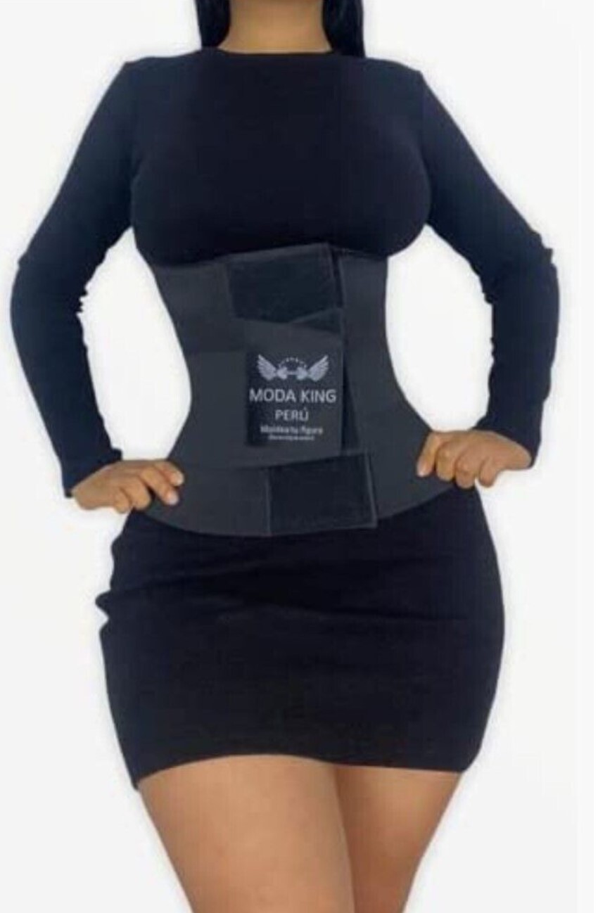 Moda King Perú Reloj de Arena-Hourglass Body Shaper Black-XXS, XS, S, M, L, XL