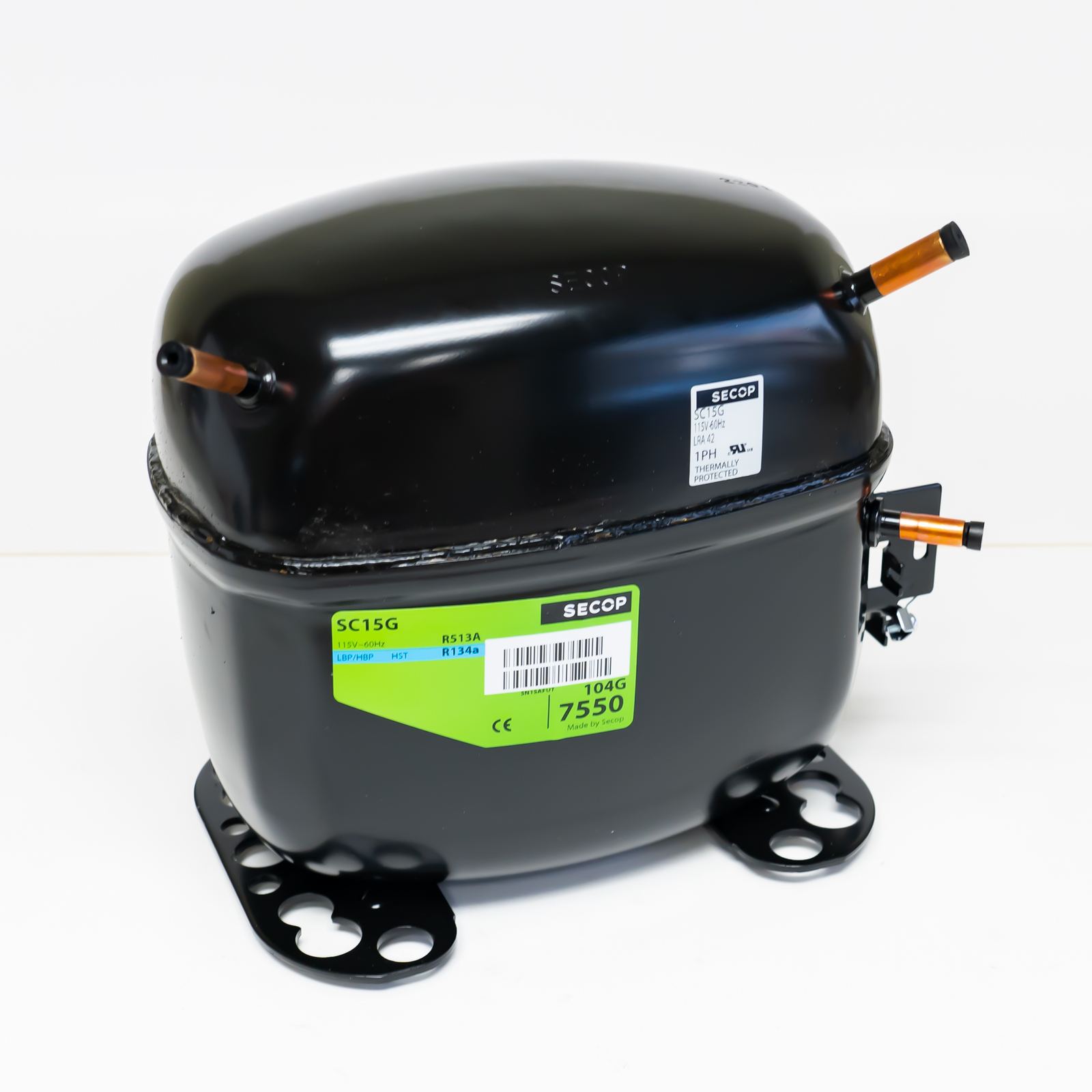 SC15G R134a Refrigeration Compressor 1/2 HP 5606 BTU HBP 115V for True 842509