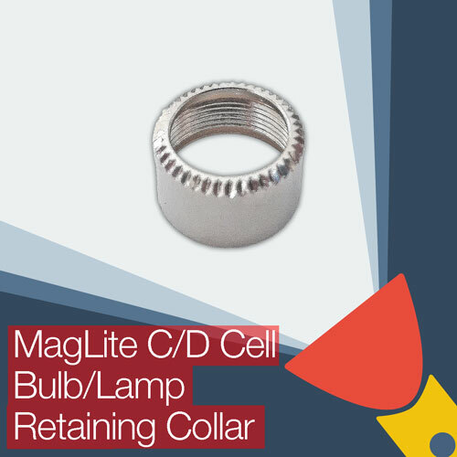 MagLite Flashlight Torch C & D Cell Bulb Lamp Retaining Collar Ring