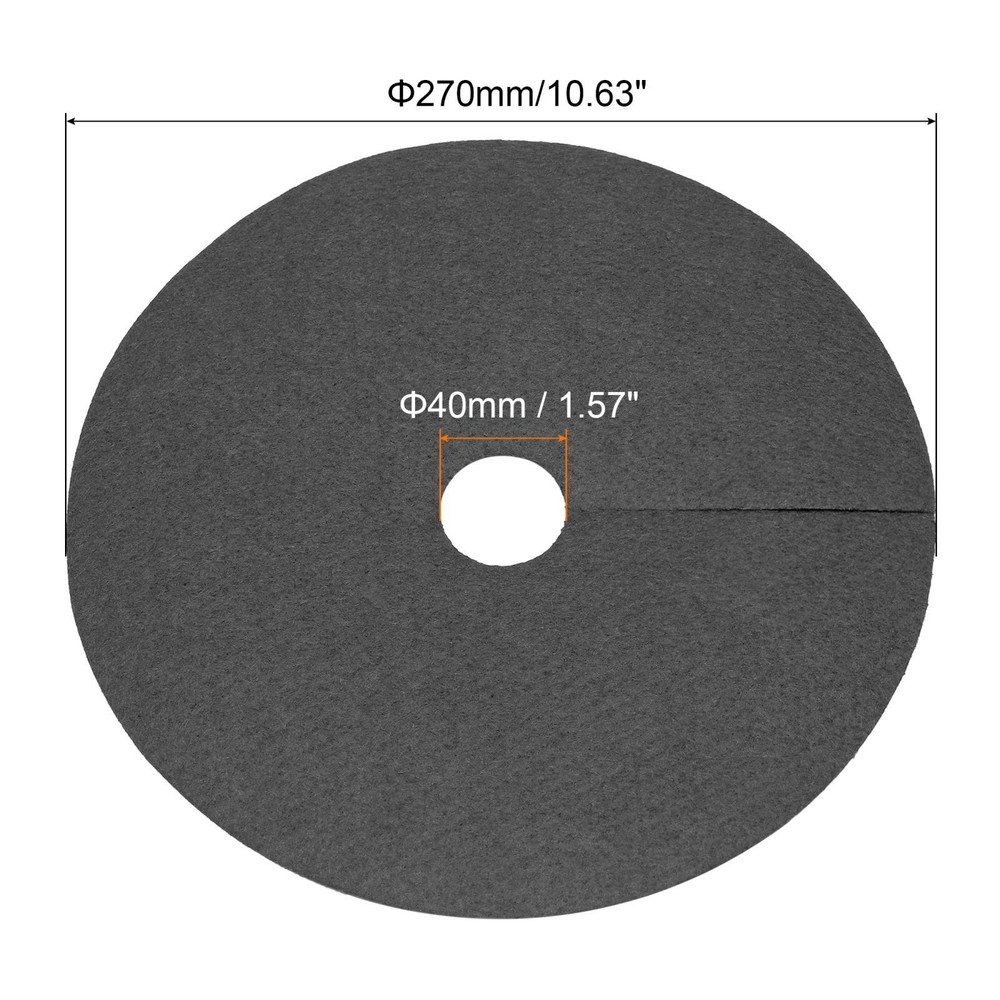 20pcs Tree Mulch Ring 27cm Nonwoven Tree Protector Mat Plant Cover Black
