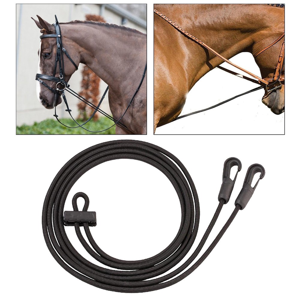 Pulling Training Rope Flexible Durable Horse Auxiliary Reins for Correct Aid