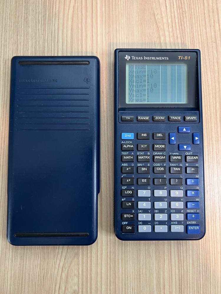 Texas Instruments TI-81 Graphing Calculator Cover Display Issue Read