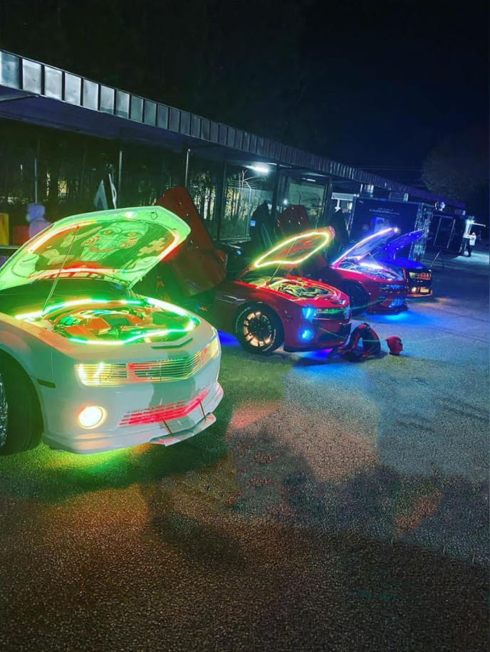 8PCS 4FT SET Single Row LED Chasing Flow IP68 LED Strips Lights Bluetooth+Remote