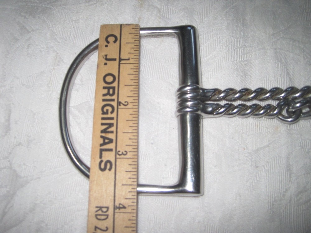D- Ring Double Twisted Wire Stainless Steel 5'' Bit