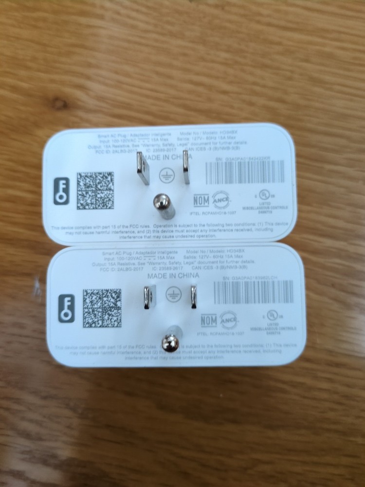 2 Amazon Wifi Smart Plugs, Works With Alexa