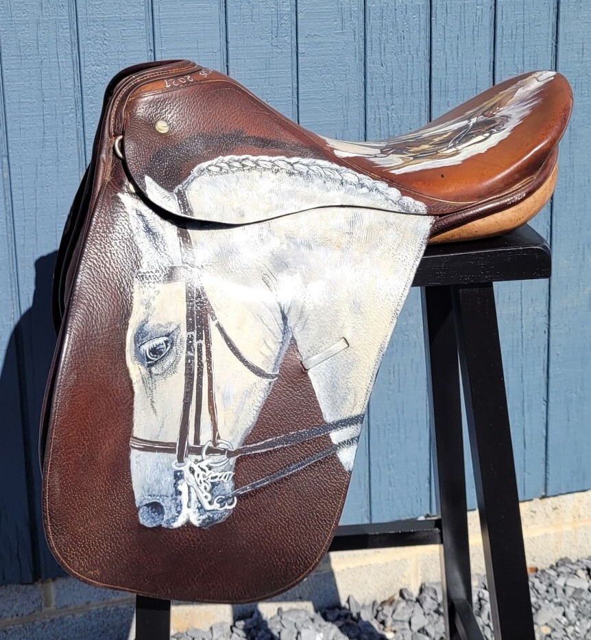 Painted Saddle Dressage Horse