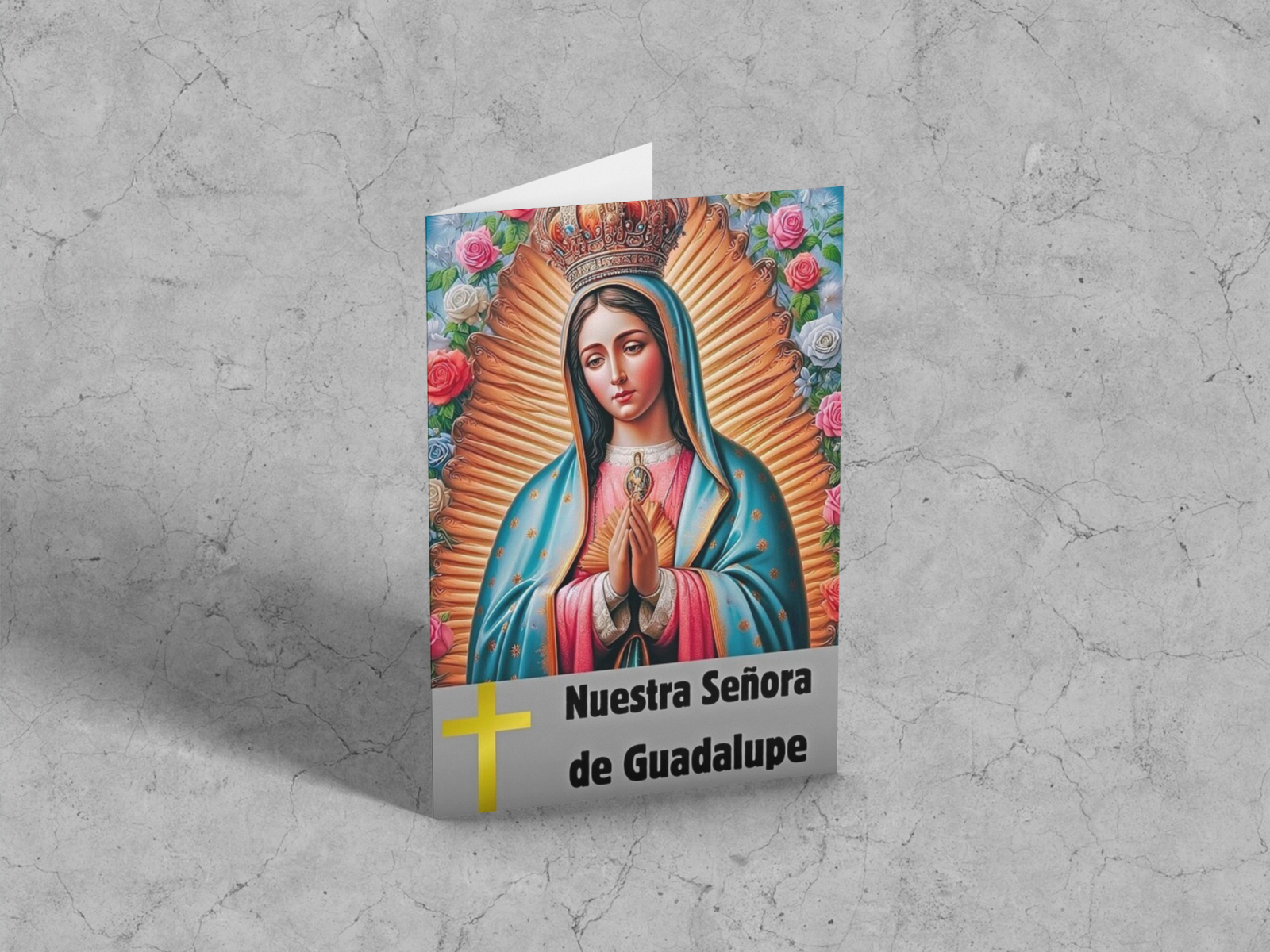 Nuestra Señora de Guadalupe Our Lady of Guadalupe Frameable Greeting Card 5X7 in