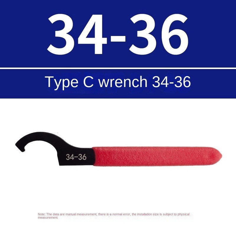 Coilover Wrench, Hook Wrenches Tools Set Shock Spanner Wrench Set C-Shape