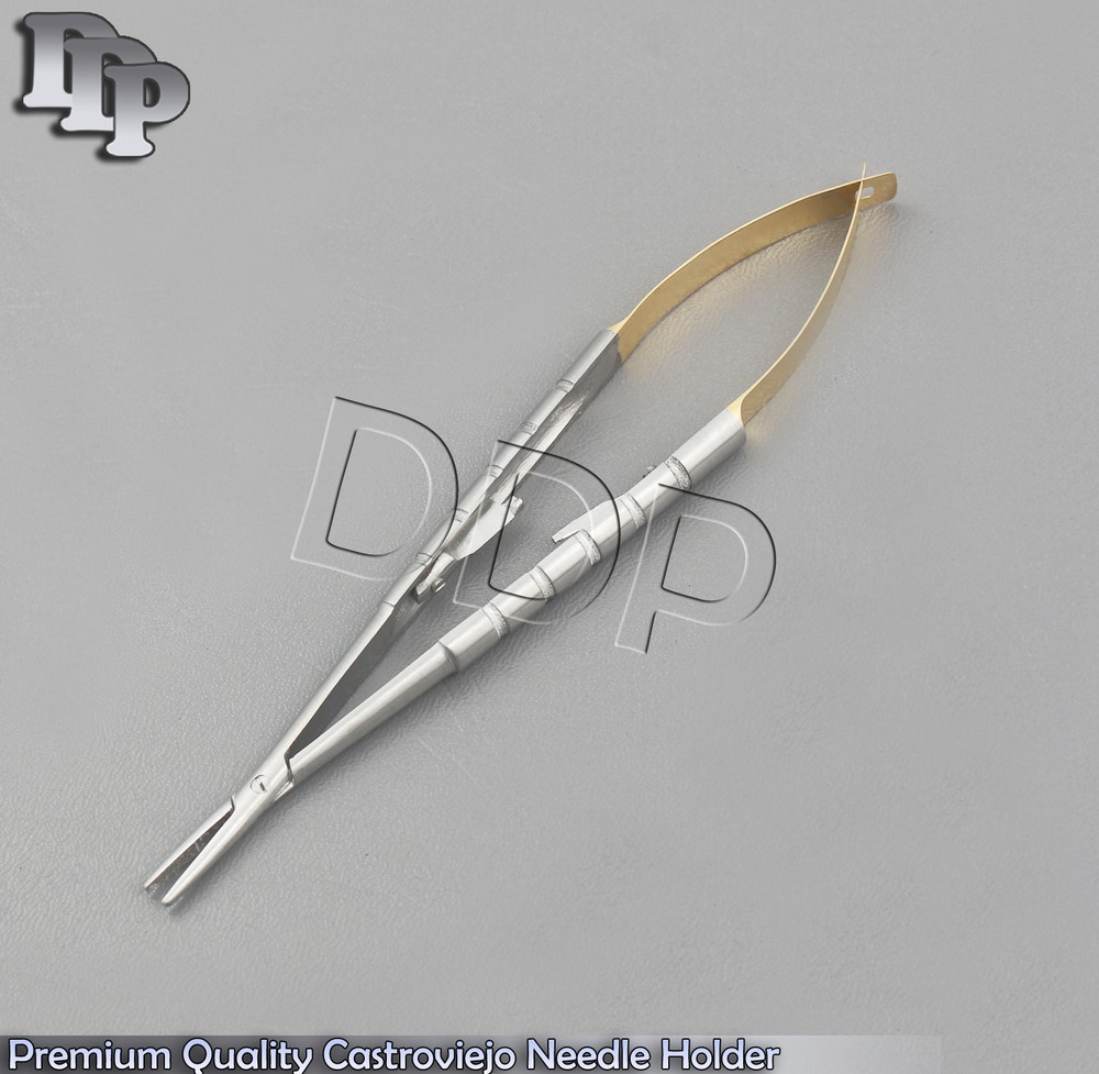 PREMIUM CASTROVIEJO MICRO LOCK SURGERY SURGICAL NEEDLE HOLDER 7" INSTRUMENTS