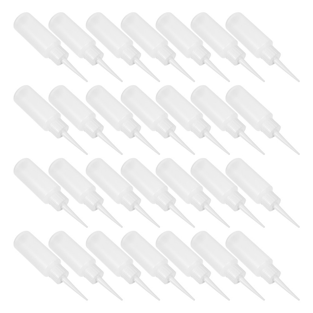 100 Pcs Sewing Agent Bottle Plastic with Nozzle Tip Empty Dropper Bottles