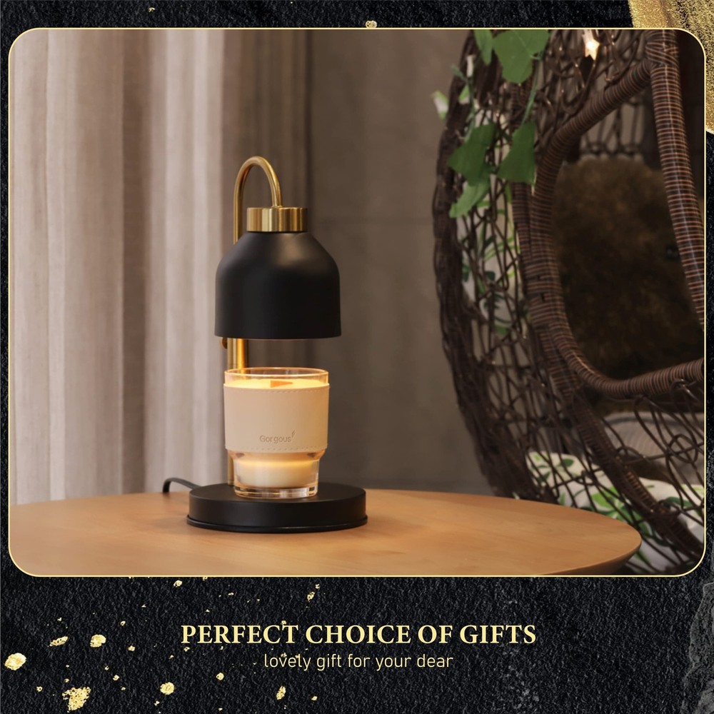 Candle Warmer Lamp, 2 Bulbs, Timer & Dimmer, Height Adjustable, Compatible wi...