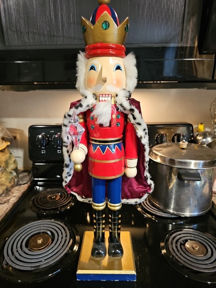 24 inch tall nutcracker With Cape.