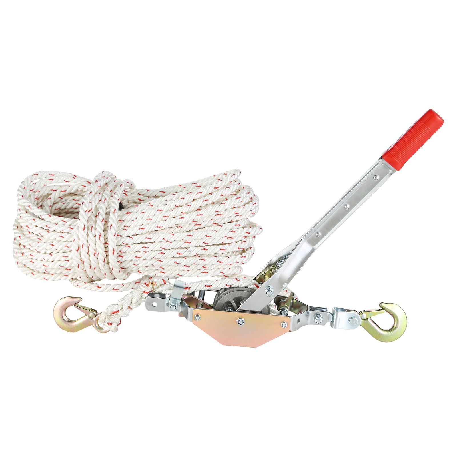 Uimoso Rope Puller Come Along Winch 3/4Ton 1653lb Capacity 100' of 0.6" dia Rope