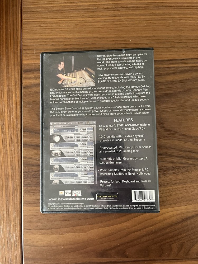 Steven Slate Drums EX DVD-ROM Music Software for Mac/Pc