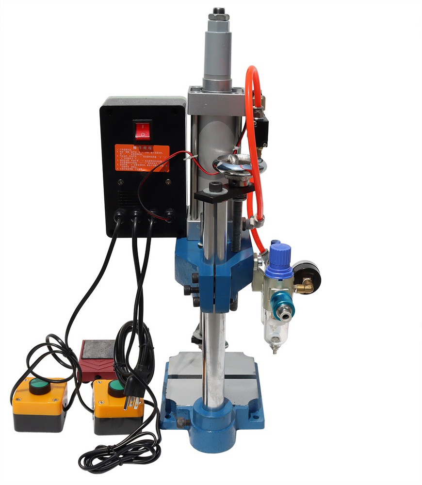INTBUYING 110V 440Lb/200kg Pneumatic Punch Machine with Display Controller