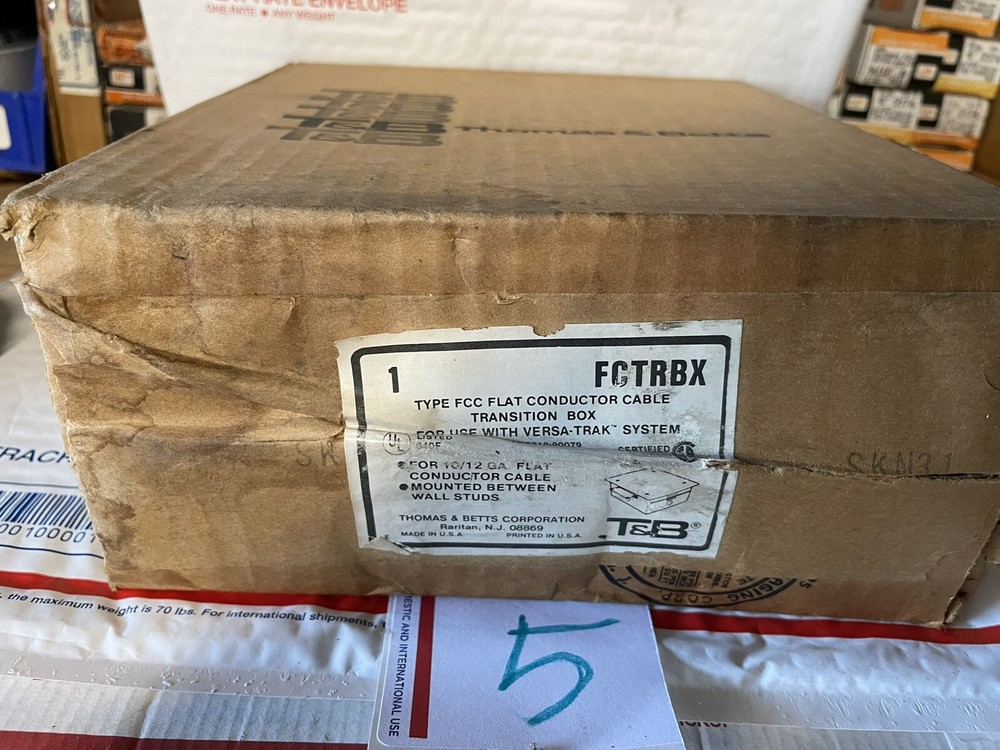 Thomas & Betts Transition Box FCTRBX Type FCC Flat Connector Cable Tran System