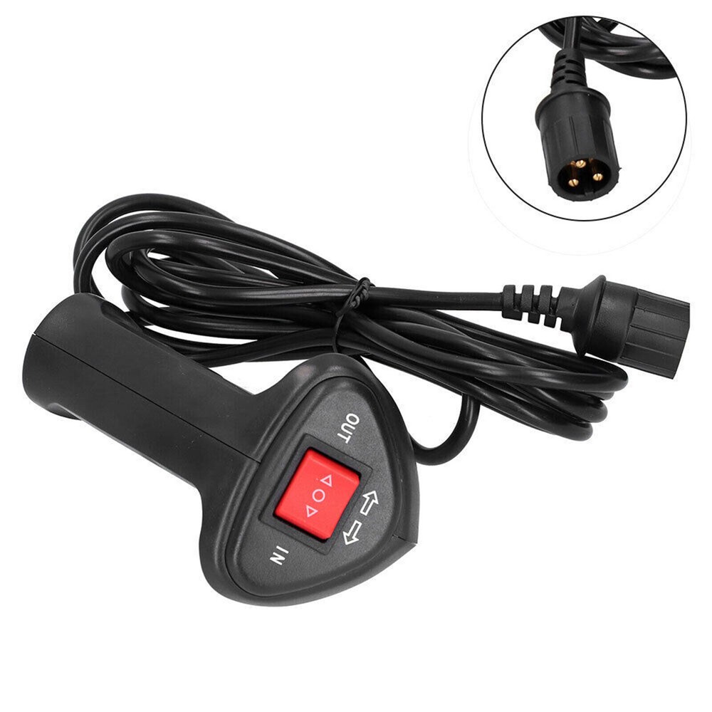 9.2ft Cable Universal Electric Winch Remote Control Controller Winch Corded Hand