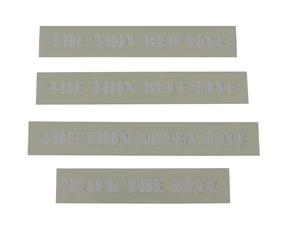 Flag Message Border 4 Piece Stencil Set-Small-14 Mil Mylar