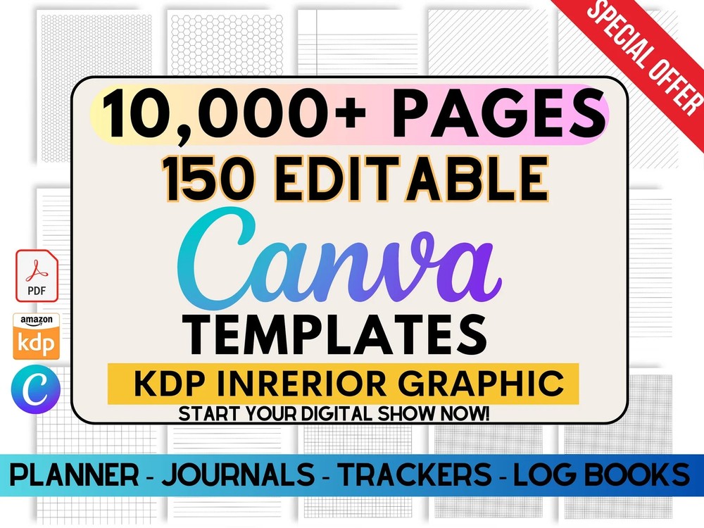 10000 Editable Canva templates