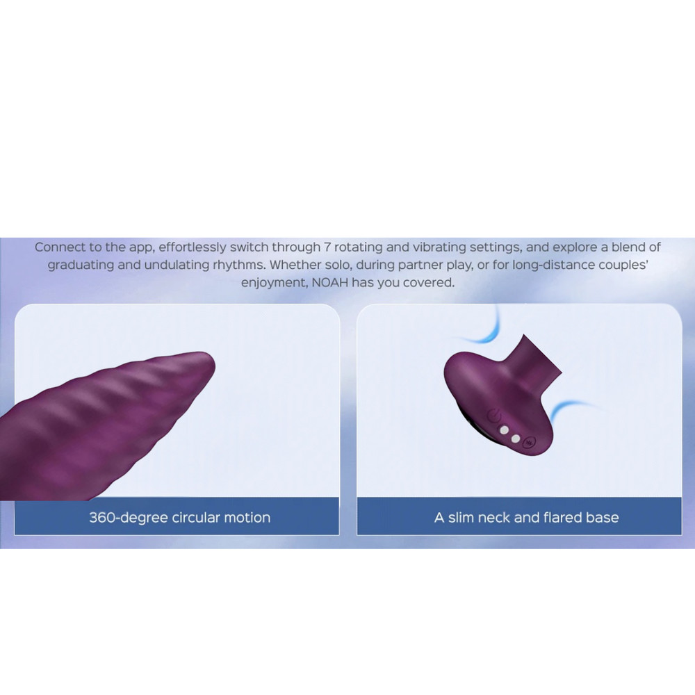 Silicone App Controlled Rotating Butt Plug Anal Probe Rechargeable Stimulator