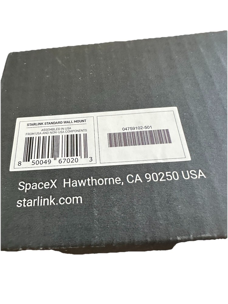 STARLINK - Wall Mount - Standard Kit No Instructions - Gray - NEW