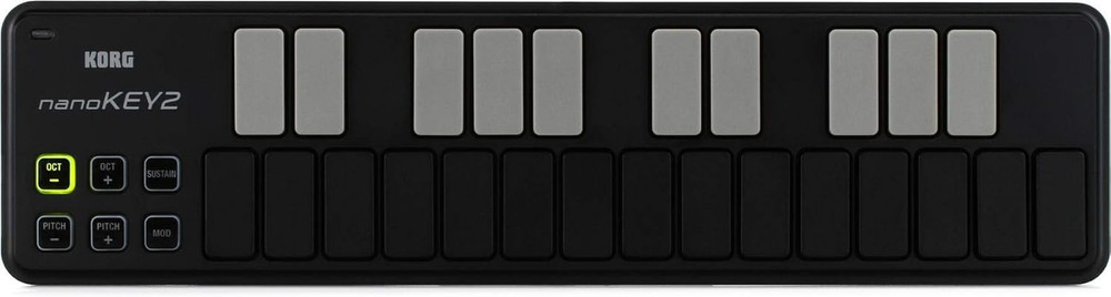 , 25-Key Midi Controller (Nanokey2Bk),Black