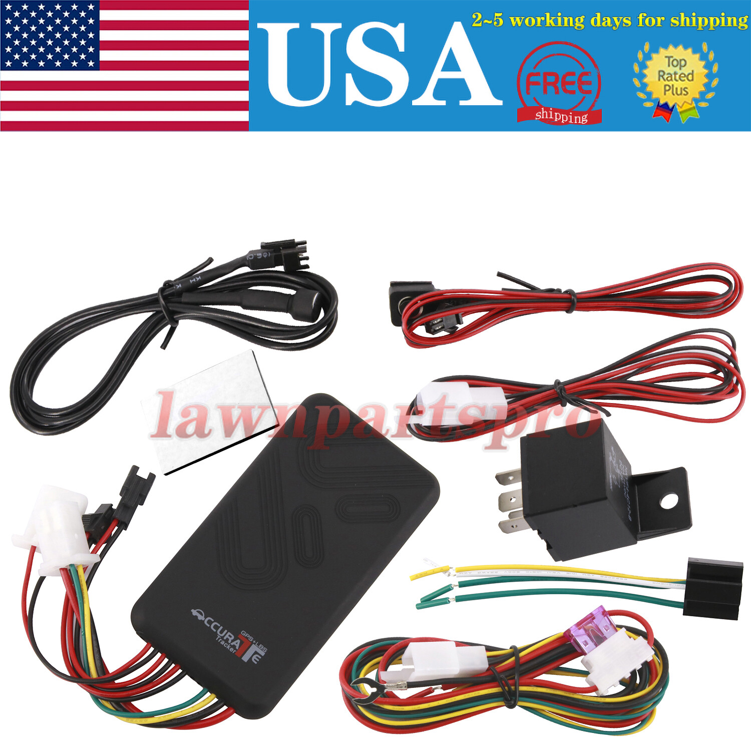 Car GPS Tracker GSM SIM GPRS Real Time Tracking Device Locator for Truck Vehicle