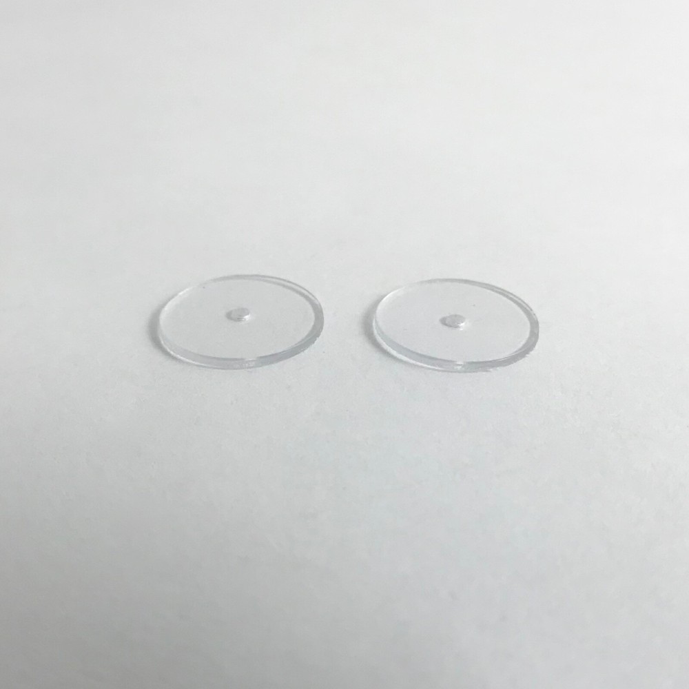 Ear Lift Earring Support, Magic Backs, Plastic Disk Earring Lifters - 2 Pairs