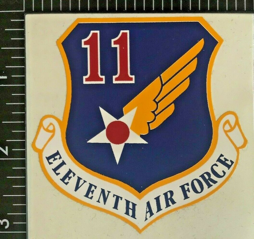 TWO (2) U.S. AIR FORCE ELEVENTH (11th) AIR FORCE DECALS (DC-2)