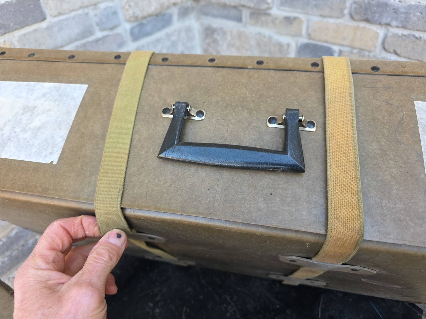 Vintage Pair of Fiber Hardware Cases 29x16x8