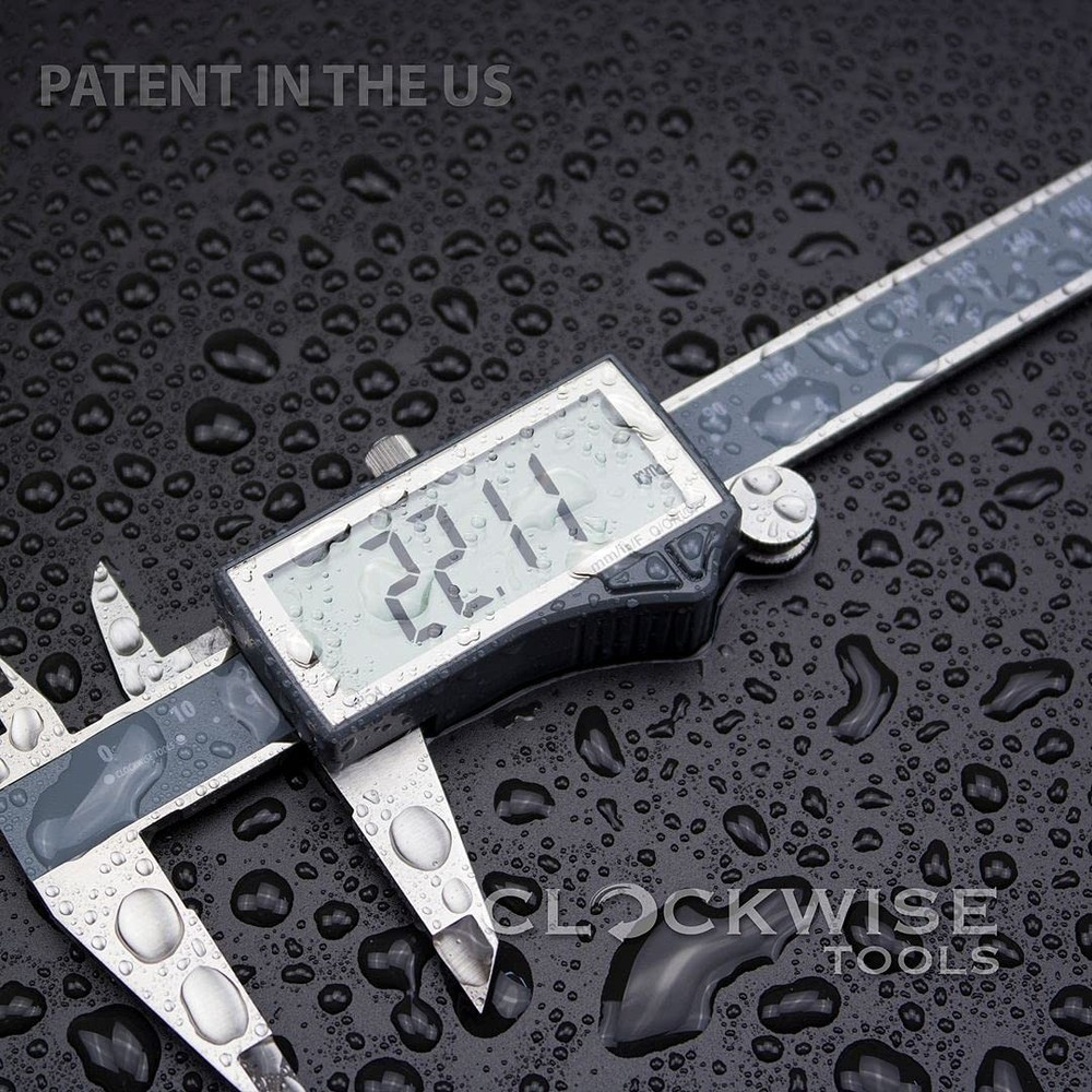 Clockwise Tools IP54 Grade Digital Caliper, DCLR-0605 0-6" /150mm,