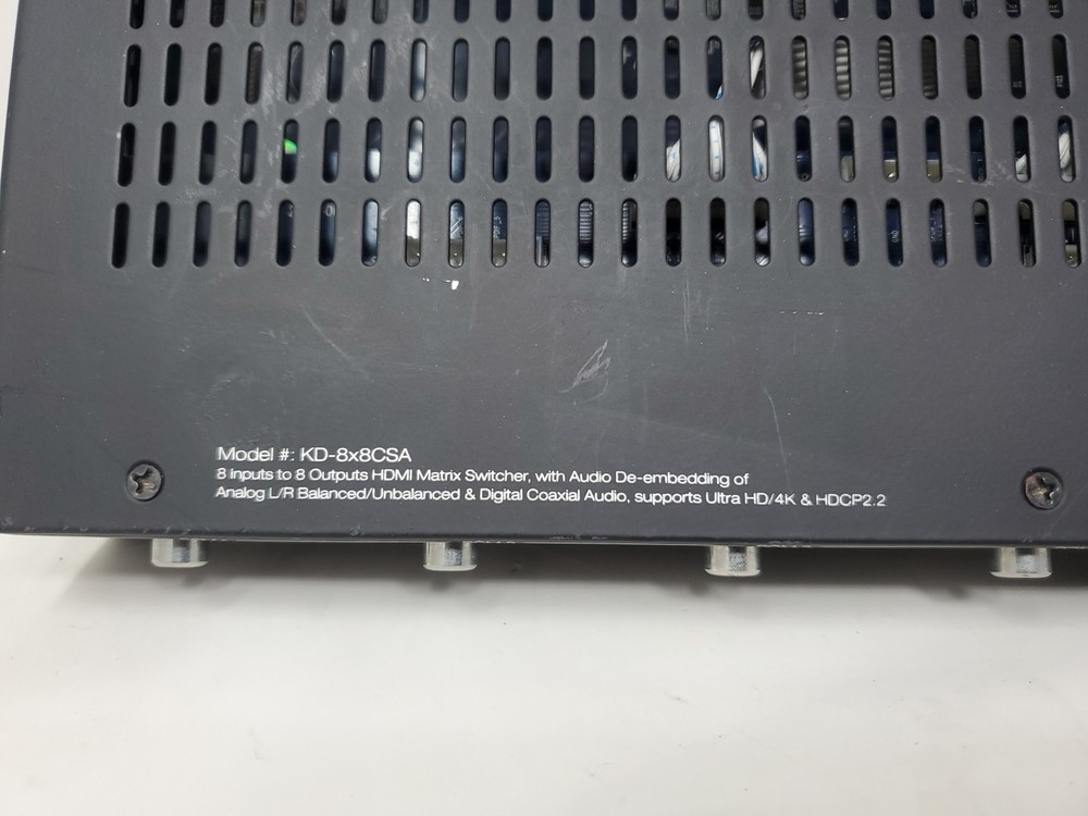 Key Digital KD-8x8CSA| 8x8 Matrix Switcher- **Read**
