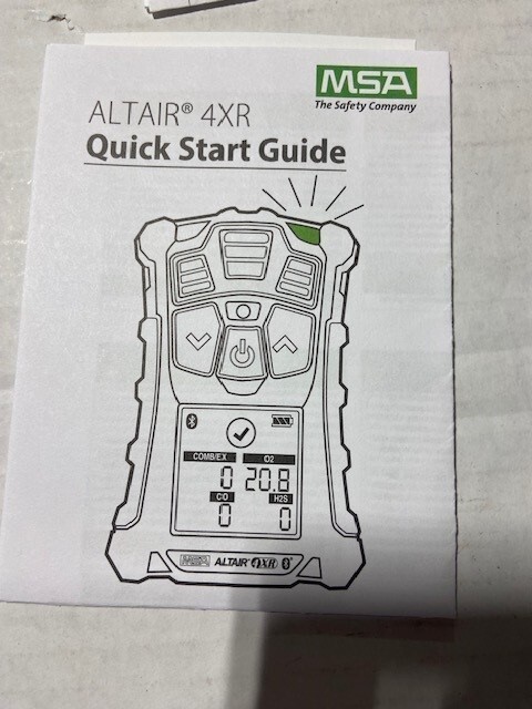 MINE SAFETY 10178566 ALTAIR 4XR Multigas Detector, Charcoal Case - NEW