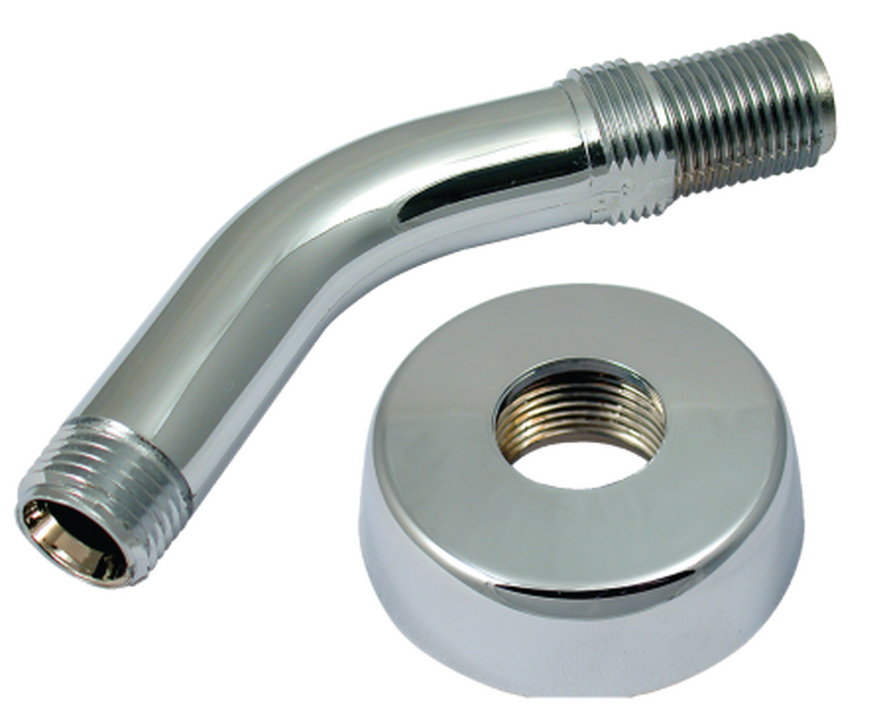 Mobile Home/RV Shower Arm & Flange Chrome Plated 1/2" Threads