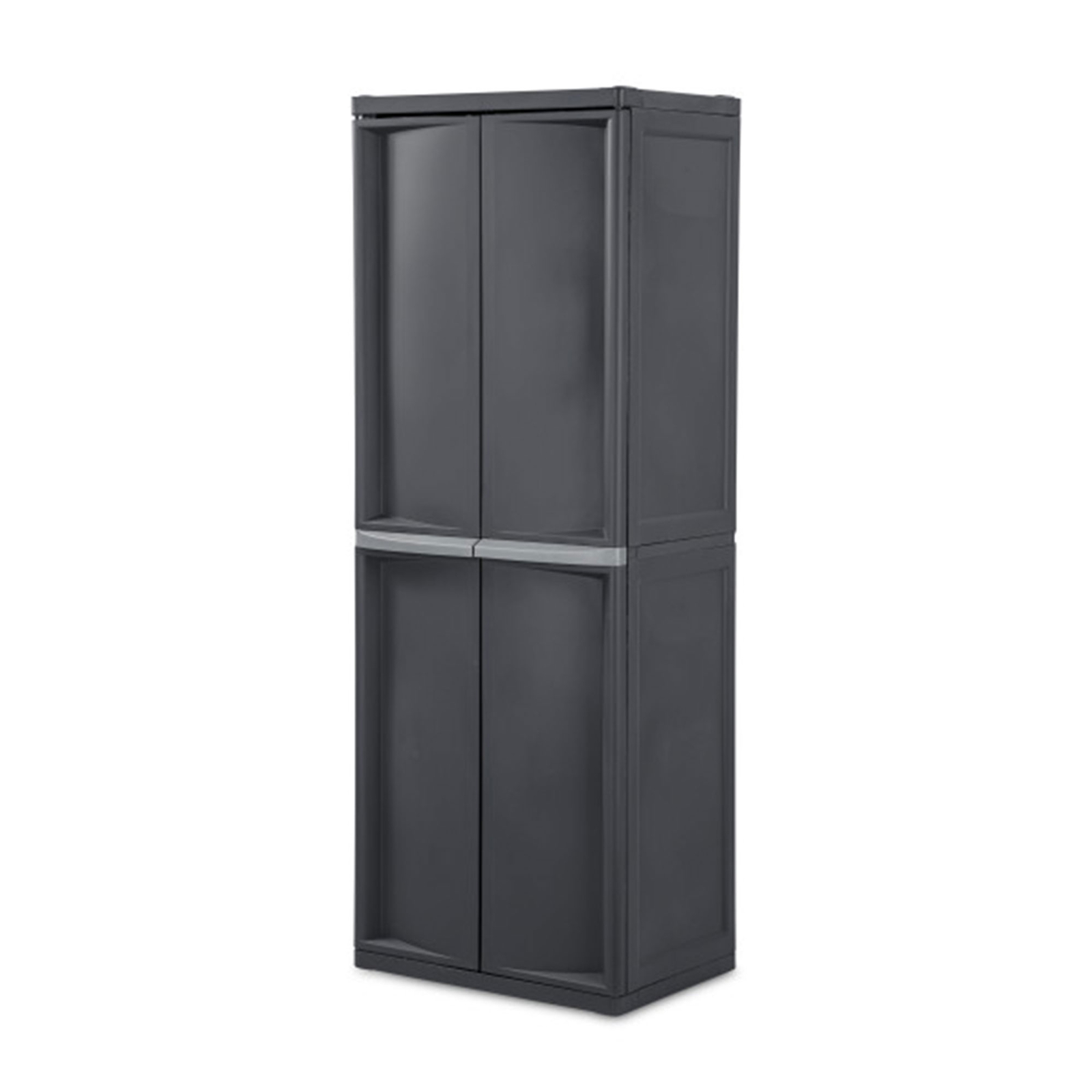 Sterilite Storage Cabinet, Garage, Pantry, & Kitchen Organizer, 4 Shelves, Gray