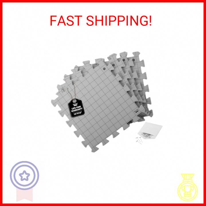 Mr. Pen- Interlocking Blocking Mats, 12”x12”, 4 Pack, Blocking Mats for Knitting