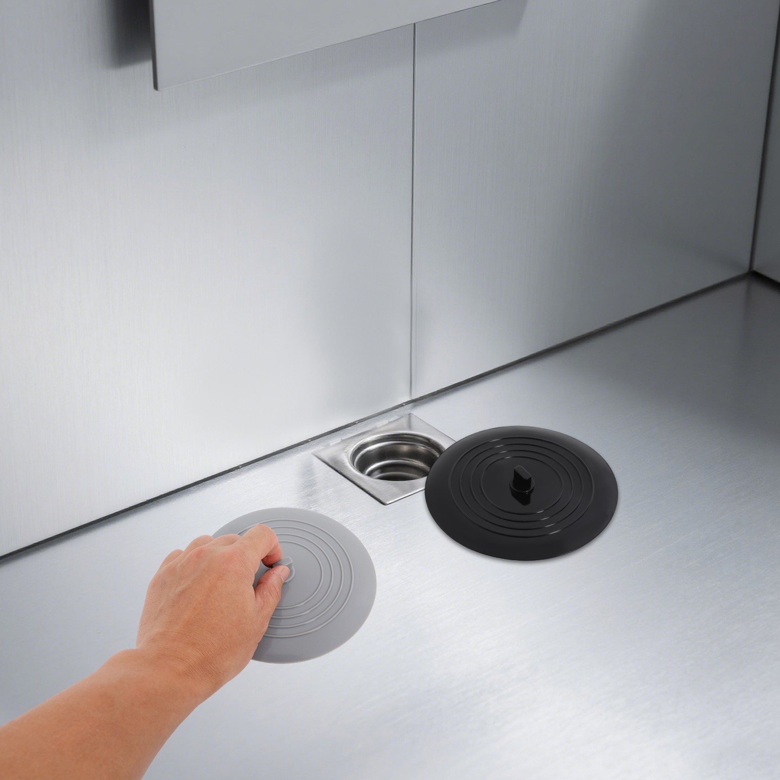 2 Pack Silicone Tub Stoppers, Bathtub Drain Stopper, Sealing Sink Plug