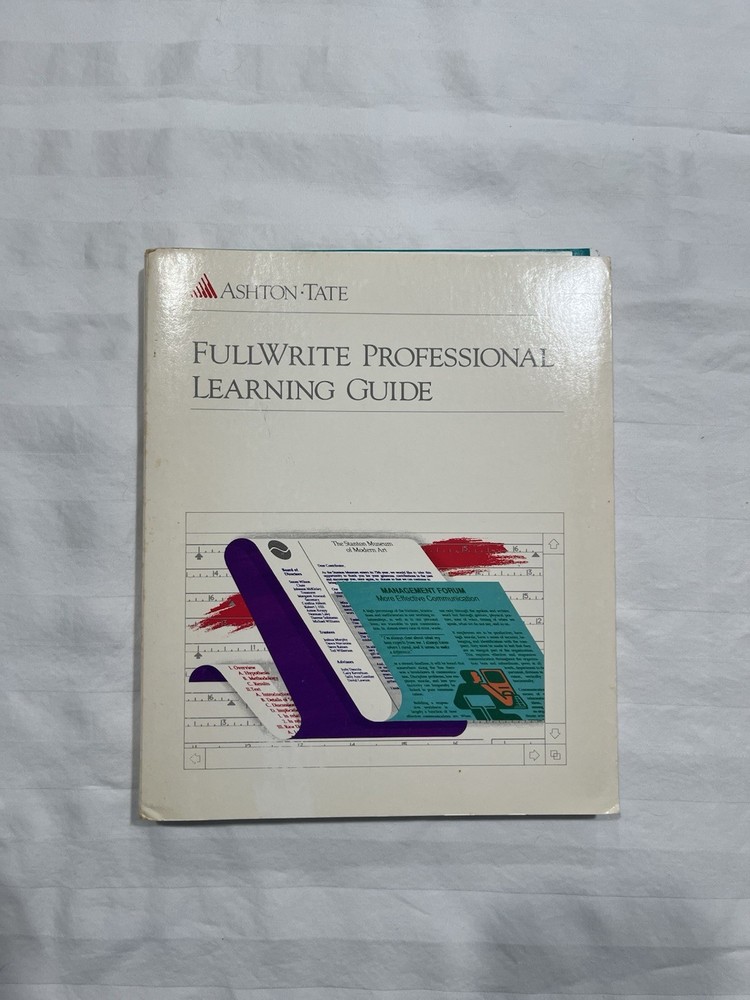 Vintage Mac Apple Software Ashton Tate FullWrite Professional. Complete