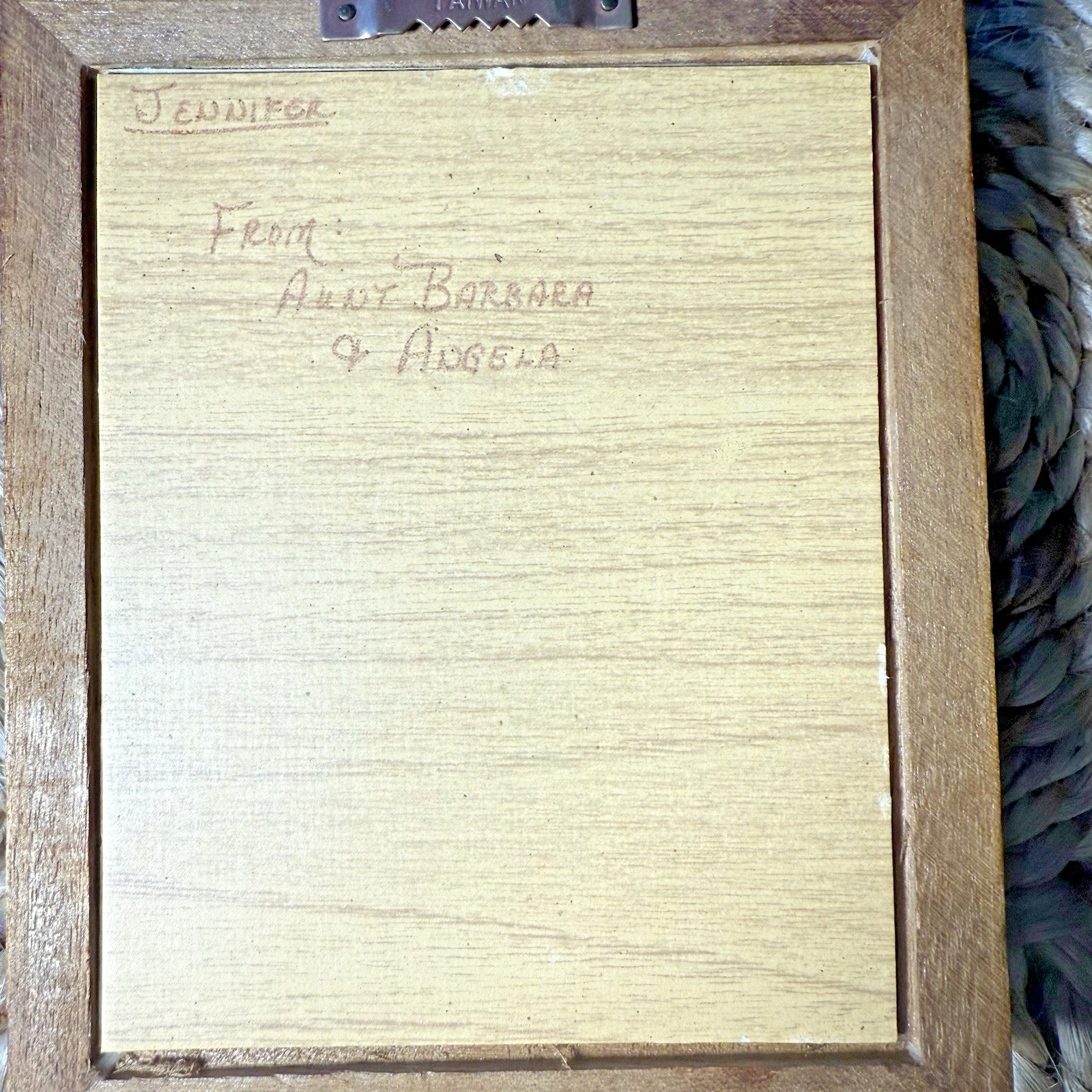 Holly Hobbie Style 3-D Art Decoupage Wooden Frame Set of 2 Christmas 1984