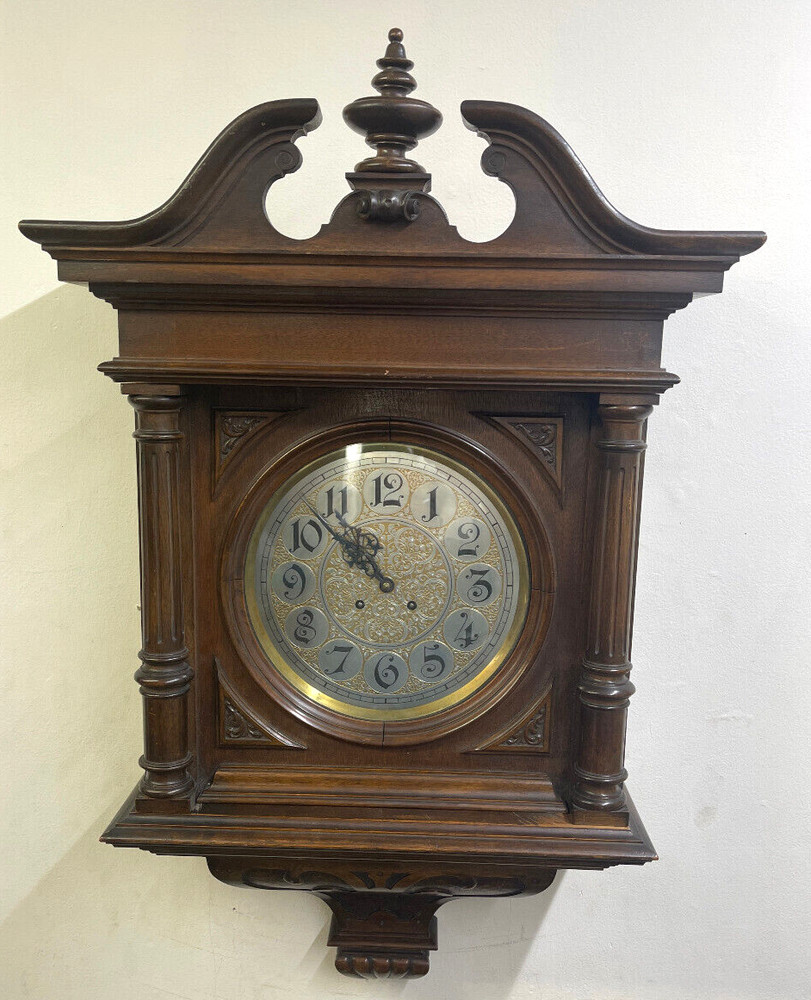Large Antique German Gustav Becker Wall Clock *
