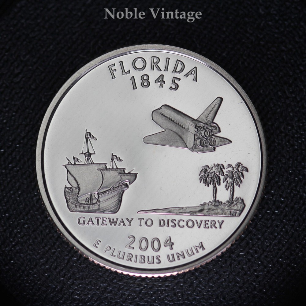 2004 S Proof Florida State Quarter - From Clad Proof set