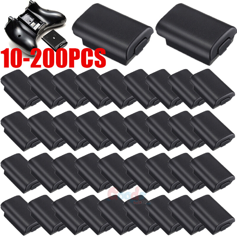 Black Replacement Backup Battery Cover for Xbox 360 controller Case Shell Pack