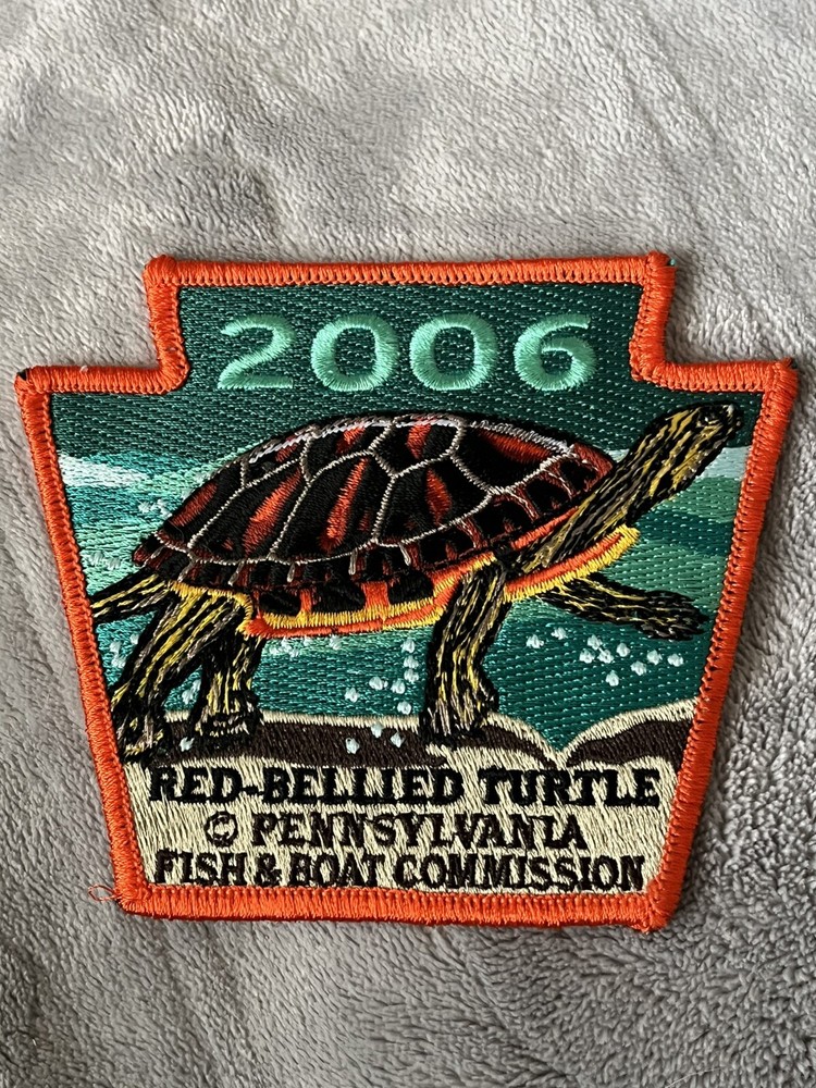 2006 PA FISH & BOAT COMMISSION KEYSTONE PATCH "RED-BELLIED TURTLE ”