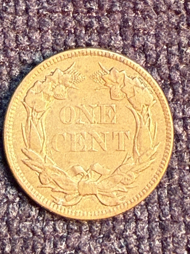 1857 1c Flying Eagle One Cent Penny XF