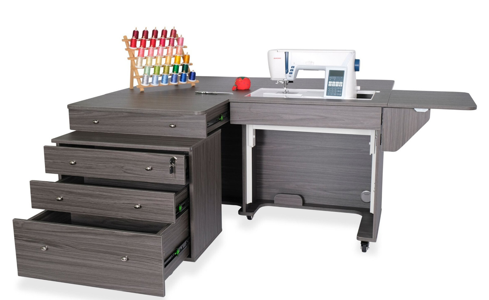 Kangaroo & Joey II Sewing Cabinet - NEW WHITE