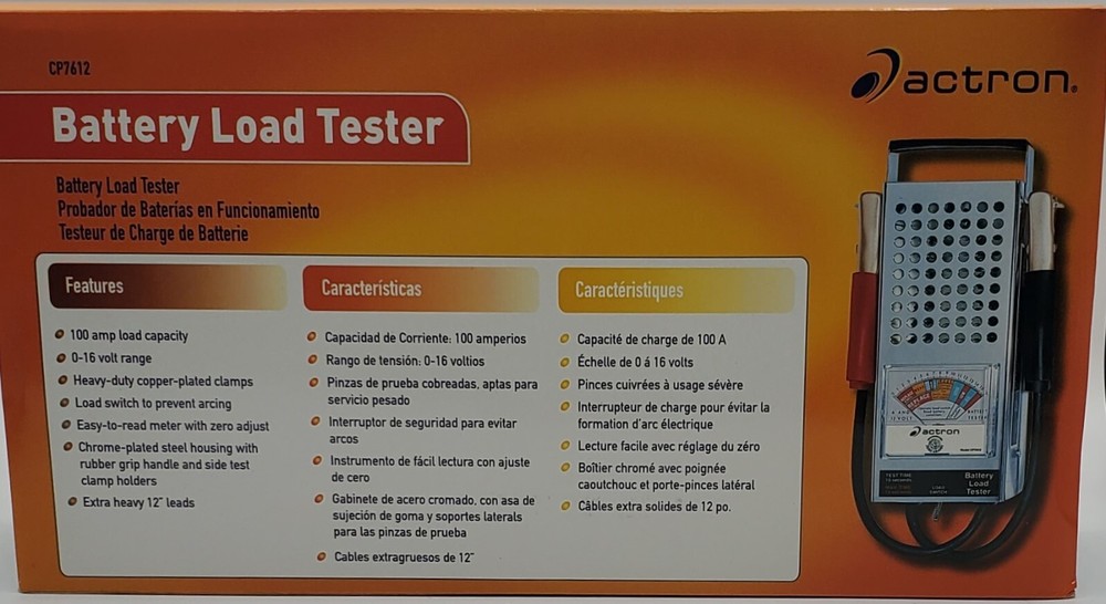 Actron CP7612 12 volt battery load tester