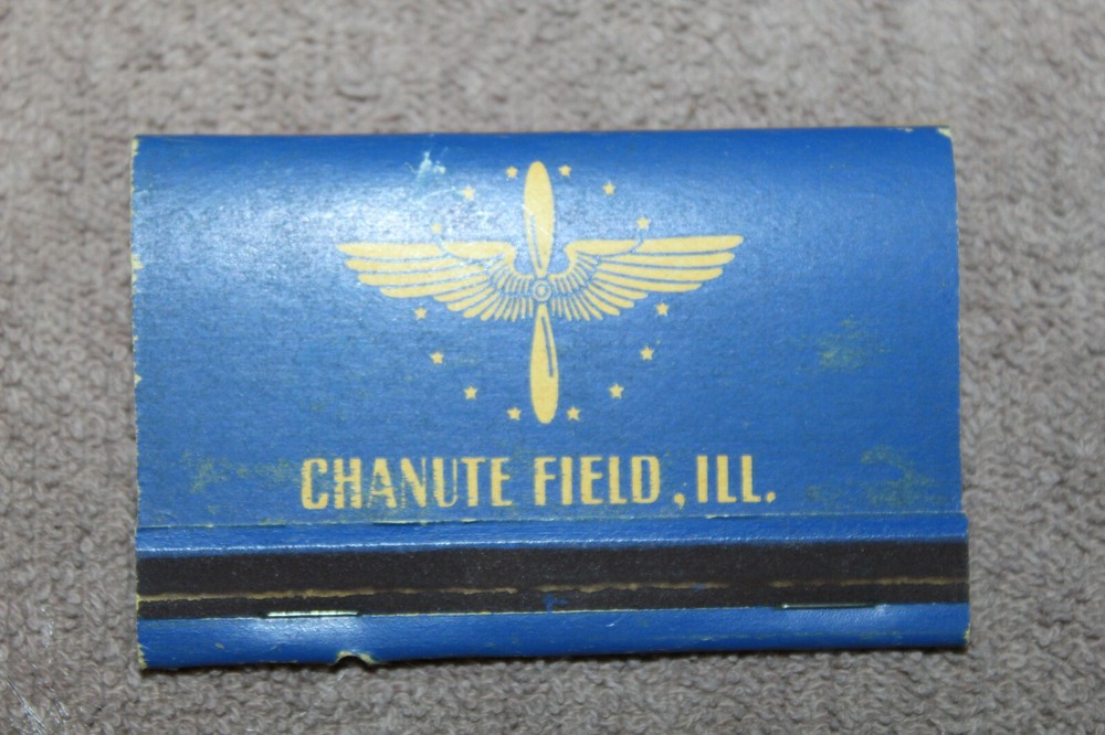 Original WW2 U.S. AAF Technical School Chanute Field, ILL. Full Match Pack