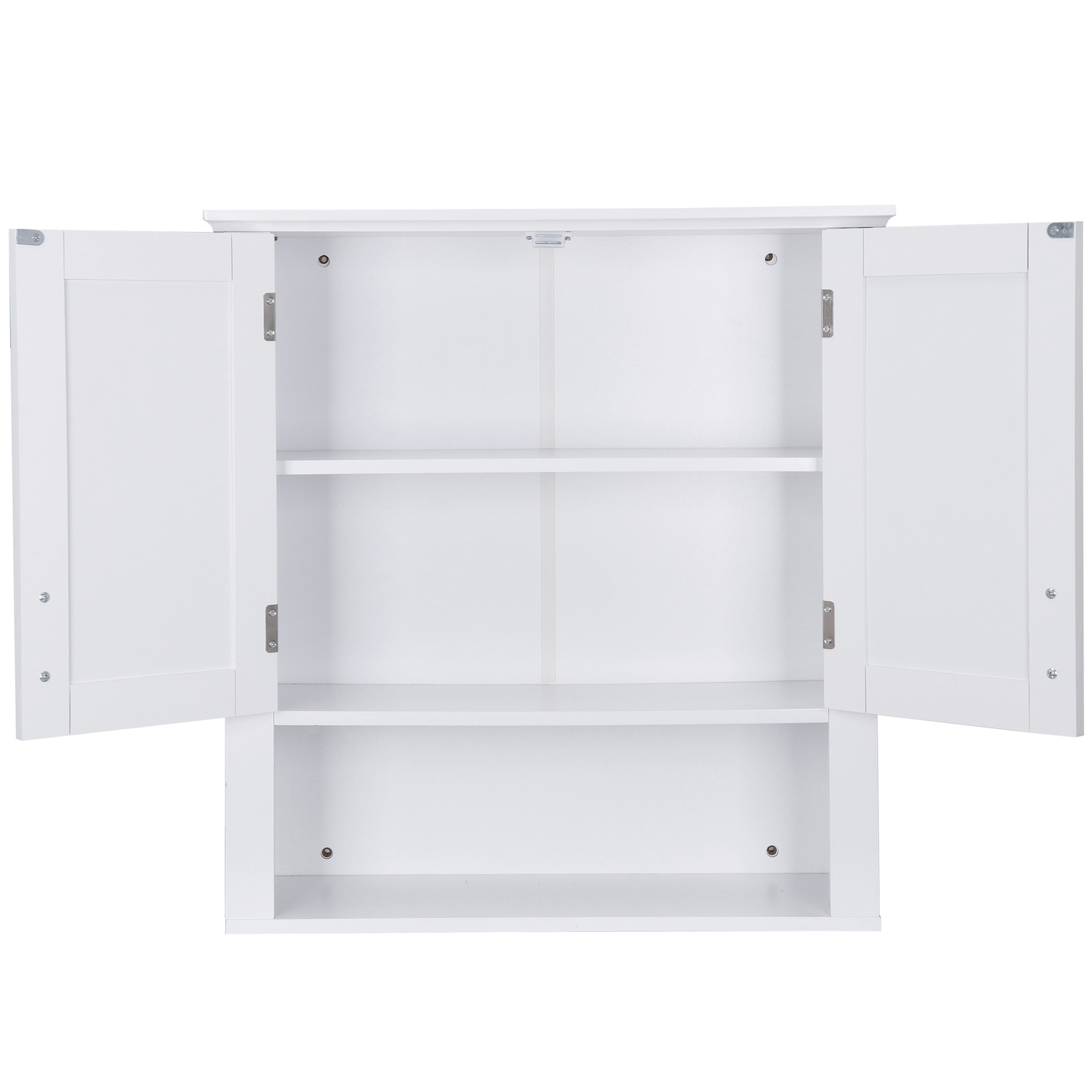 Bathroom Wall Cabinet Mounted Over Toilet Storage Space-Saving Organizing White