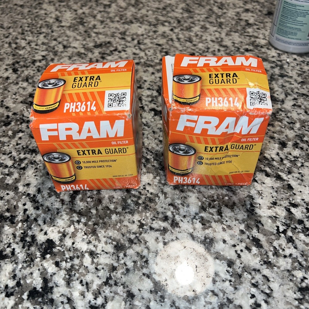 2 Pack - FRAM Extra Guard PH3614, 10K Mile Change Interval Spin-On Oil Filter