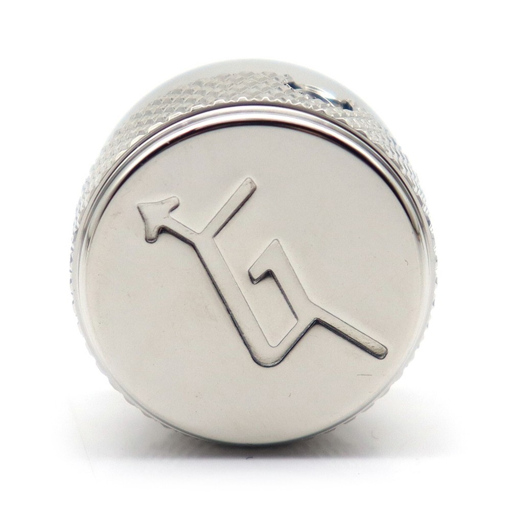 4x Metal Guitar Knobs "G" Arrow Logo Knobs Volume Amplifier Audio Control Silver